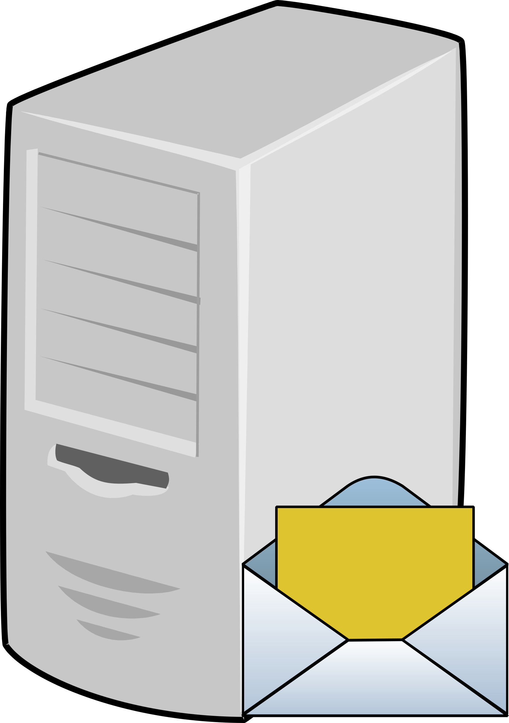 Email Server - Email Server Icon Png (1689x2400), Png Download