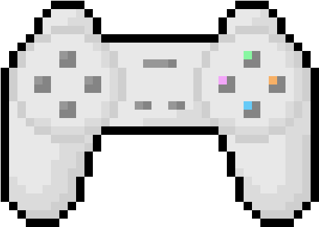 Playstation - Playstation Controller Pixel Art (518x338), Png Download