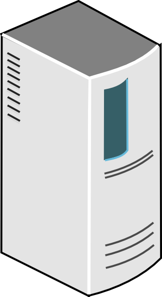 Picture Free Download Clip Art At Clker Com Vector - Server Clipart (324x592), Png Download