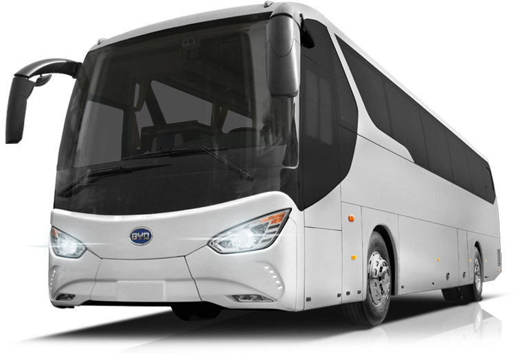 Coach Bus Png Svg Library - C10 Electric Motor Coach (1000x516), Png Download