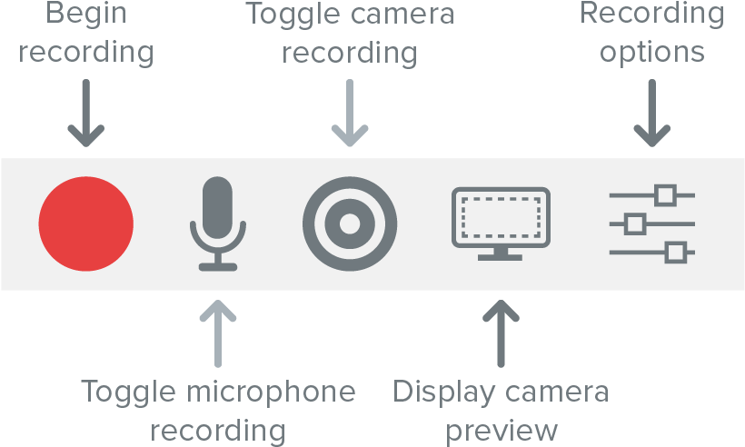 Camtasia Powerpoint Add-in Toolbar Icons - Camtasia (819x510), Png Download