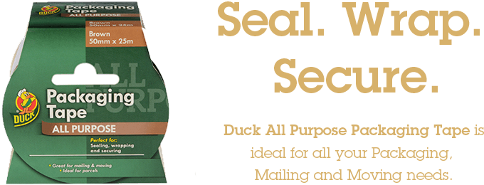 Duck Tape Packaging Tape (940x390), Png Download