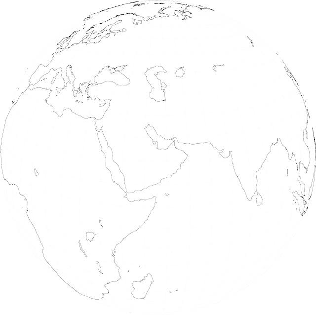 Flat, Icon, Globe, World, Earth - Sketch (640x638), Png Download