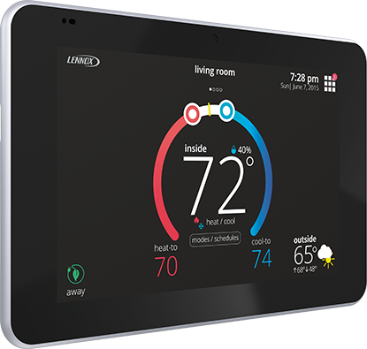 Why Do I Need A Programmable Thermostat - Lennox 12u67 - Icomfort S30 Thermostat (415x395), Png Download