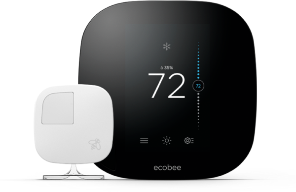 Ecobee3 Thermostat - Ecobee3 Lite Smart Wifi Thermostat (600x390), Png Download