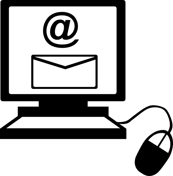 Computer Icon Clipart Email On Clip Art At Clker Com (588x596), Png Download
