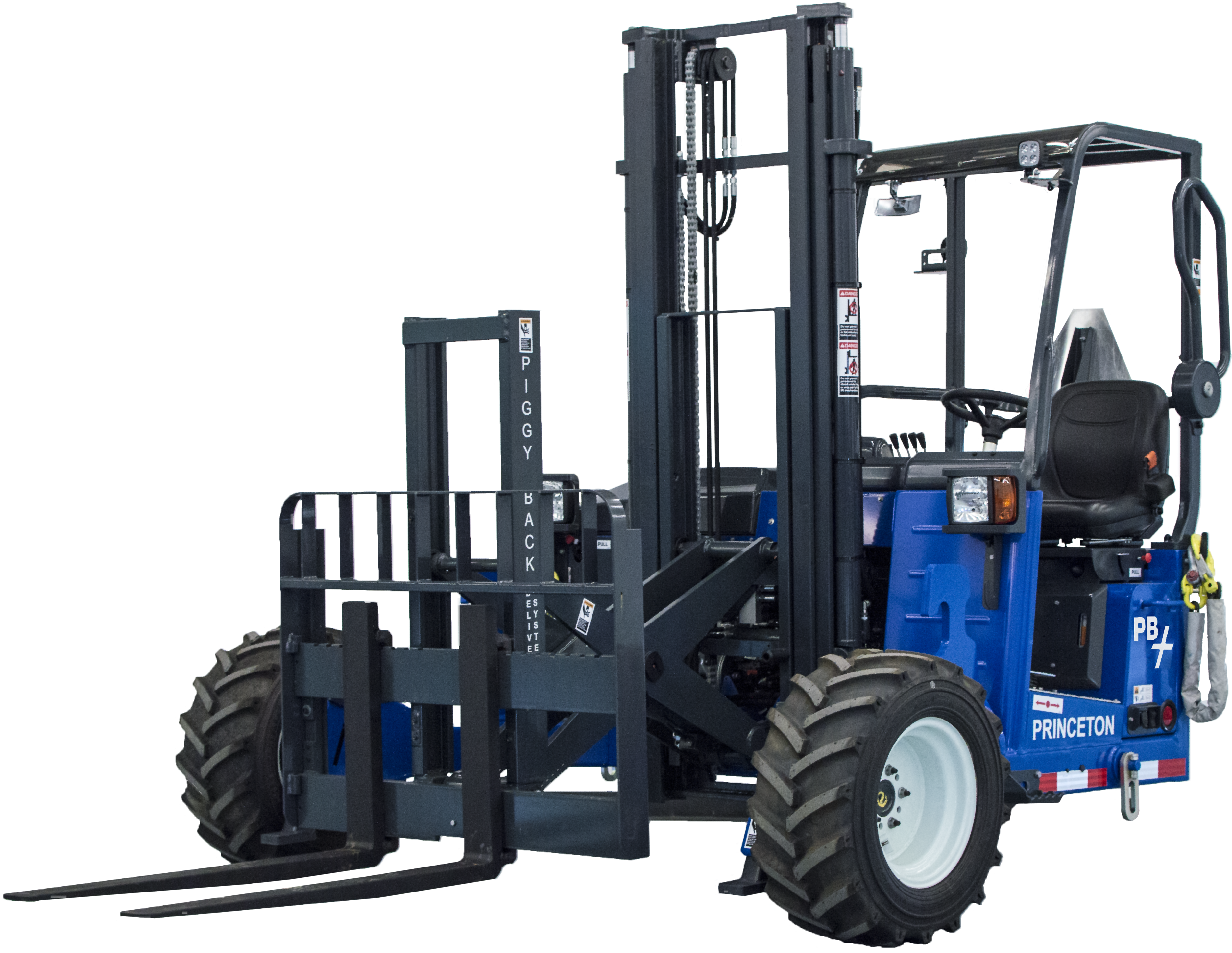 Princeton Pb45 Stm Truck Mount Forklift - Piggyback Forklift Mast (3995x3068), Png Download