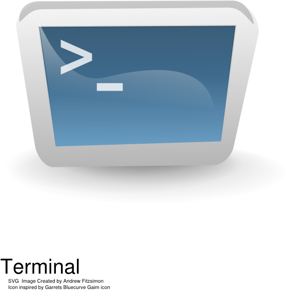 Download How To Set Use Computer Terminal Icon Svg Vector Full Size