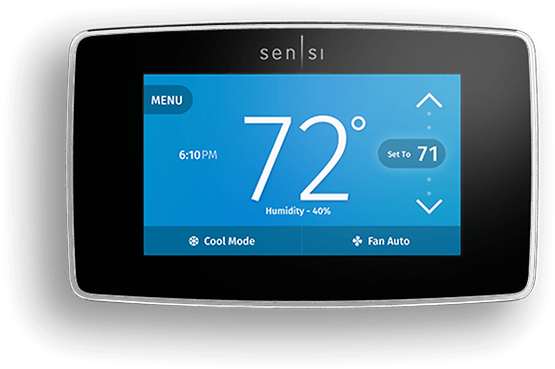 Sensi Touch Wi-fi Thermostat Gives You A Modern Design - Sensi Touch Wi-fi Thermostat (767x384), Png Download