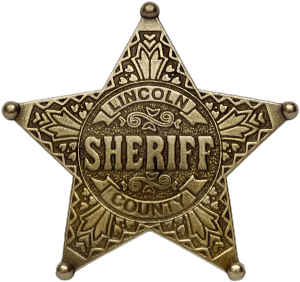 Lincoln County Sherrif's Badge Png - Sheriff Badge (600x600), Png Download