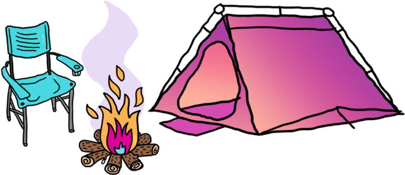 Group29 - Camping Pink Tent Clipart Png (854x530), Png Download