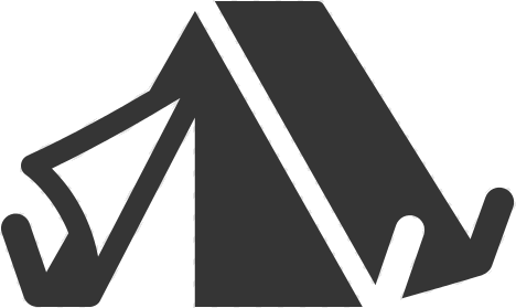 Camping Tent Open Flap - Transparent Icon Tent (400x400), Png Download