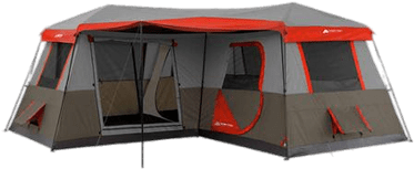 12 Person Camping Tent - Ozark Trail 12 Person 3 Room L-shaped Instant Cabin (400x400), Png Download
