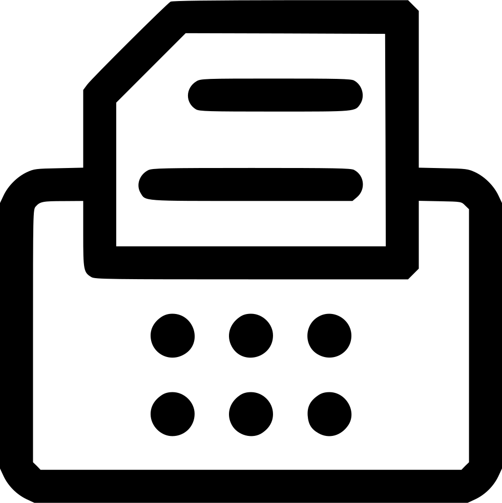 Fax Comments - Fax (980x982), Png Download