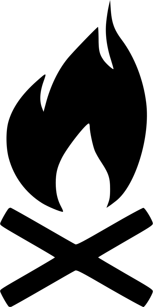Fire Camping Comments - Emblem (488x980), Png Download
