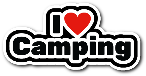 I Love Camping Sticker - Sticker I Love Png (600x600), Png Download