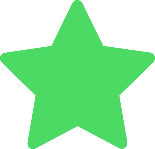 Lime Clipart Green Stars - Green Star Clipart Png (600x577), Png Download