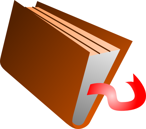 Closed Book 3 Clip Art At Clker - Cartoon Closed Book (600x534), Png Download