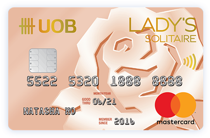 Up To 10x Uni$ On Shopping And Taxis - Uob Lady's Solitaire Card (470x323), Png Download