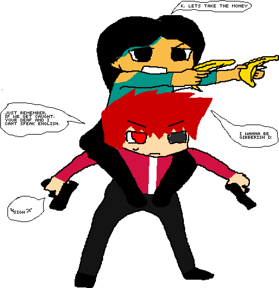 The Best Robber Club Ever - Cartoon (1000x1000), Png Download