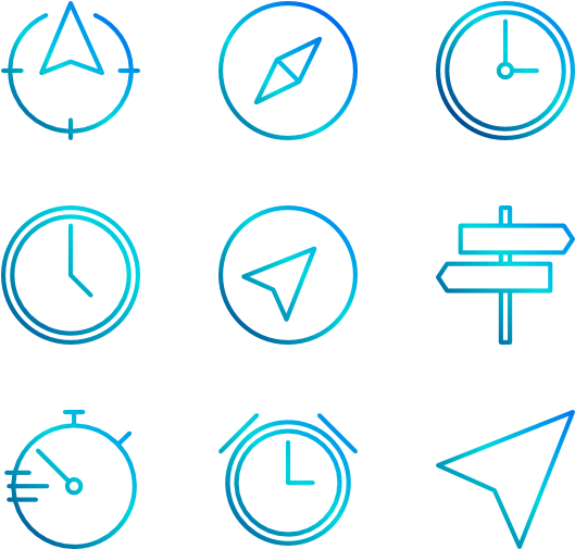 Time And Map 36 Icons - Map (600x564), Png Download