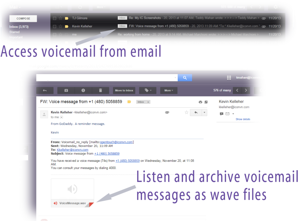 Voicemail Inbox With Message Large - Dopper (1000x795), Png Download