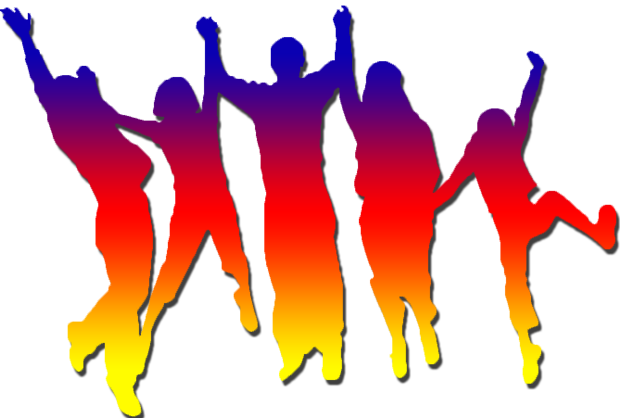 Youth-group - Family Silhouette Transparent Background (620x418), Png Download