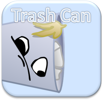 Trashcan Icon - Emblem (359x350), Png Download