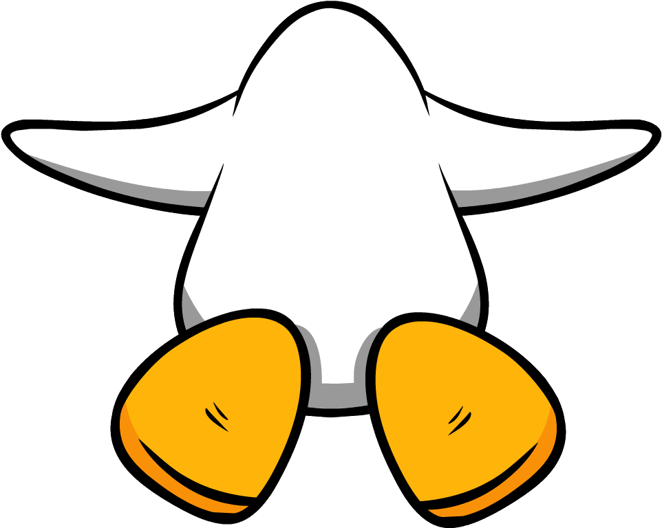 White Penguin Flying - Club Penguin Flying Penguin (1007x813), Png Download