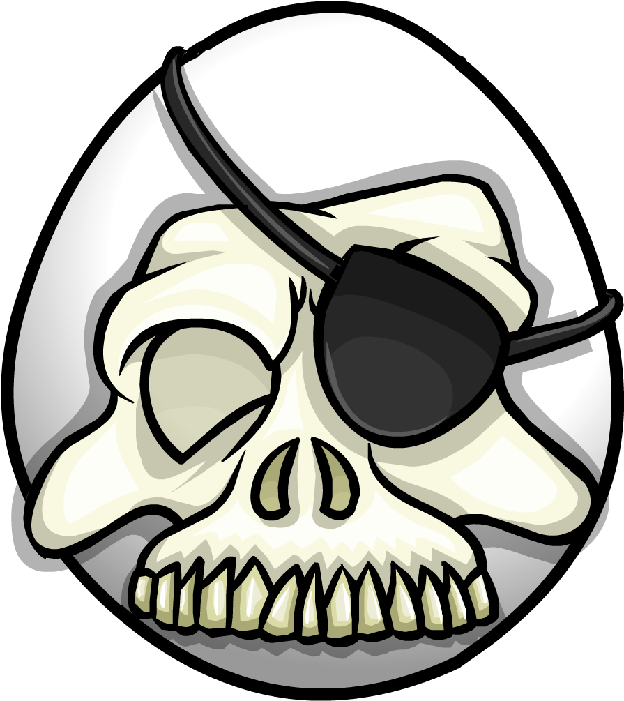 2088 Icon - Club Penguin Skull Mask (1004x1004), Png Download