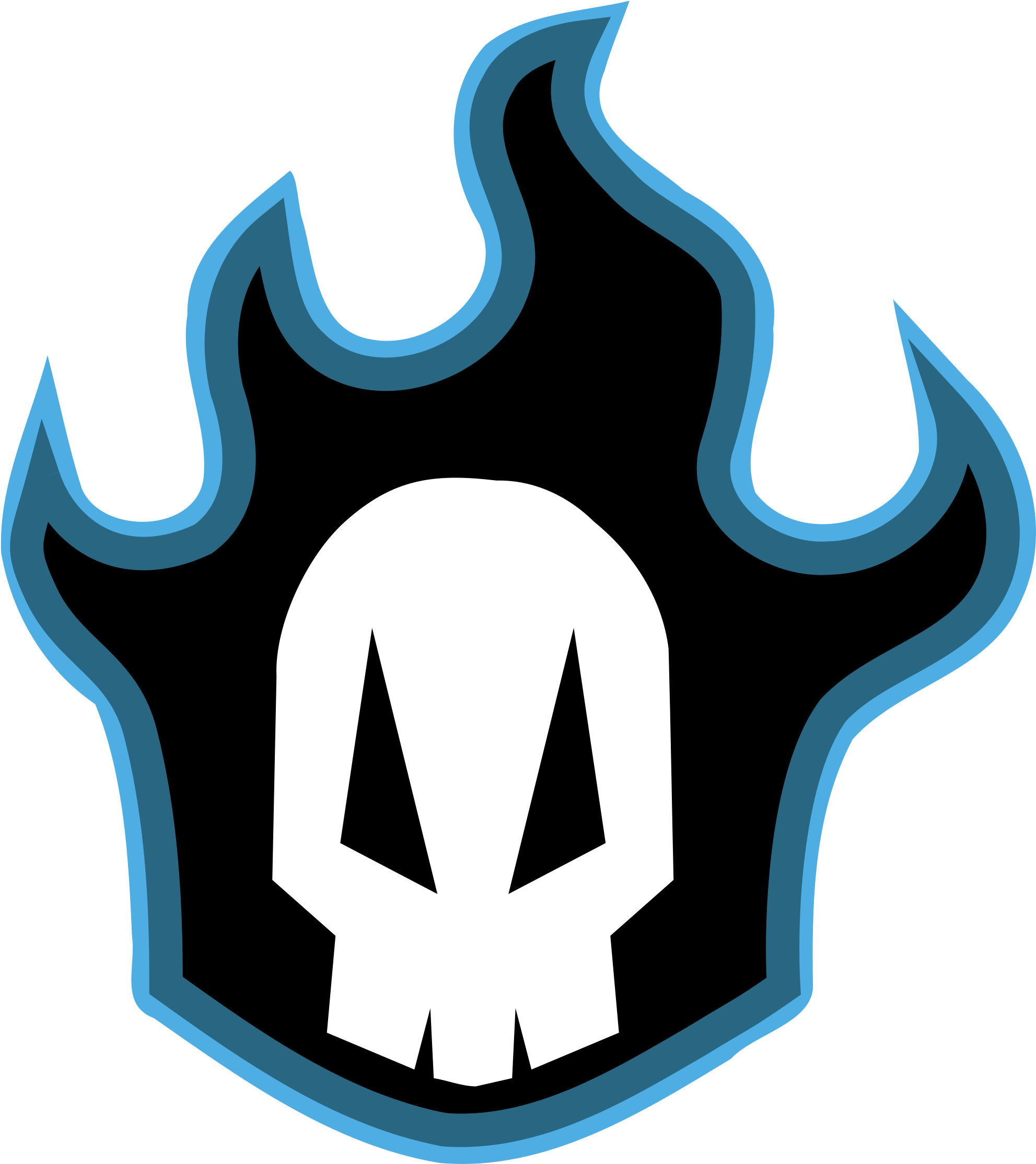 Open - Bleach Skull Symbol (2000x2240), Png Download