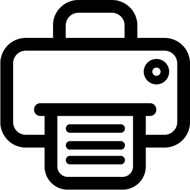 Printer - Icon (376x376), Png Download