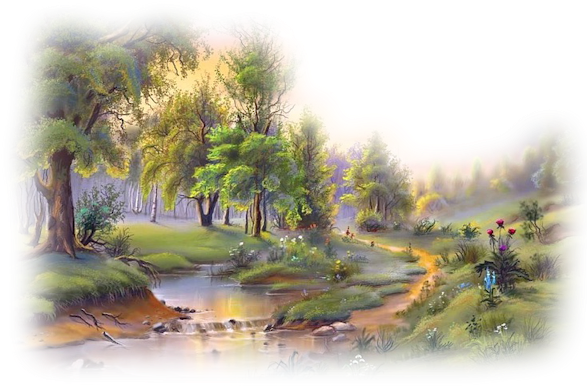 Excel Spreadsheet - - Oil Painting Nature Scenes (600x416), Png Download