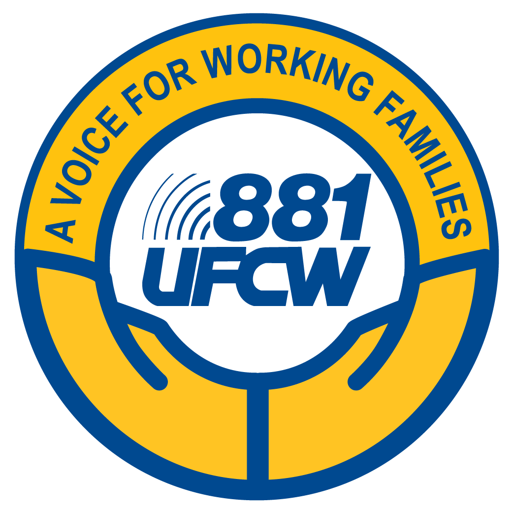Local 881 Button Logo With White Outline - Ufcw Local 881 (1049x1054), Png Download
