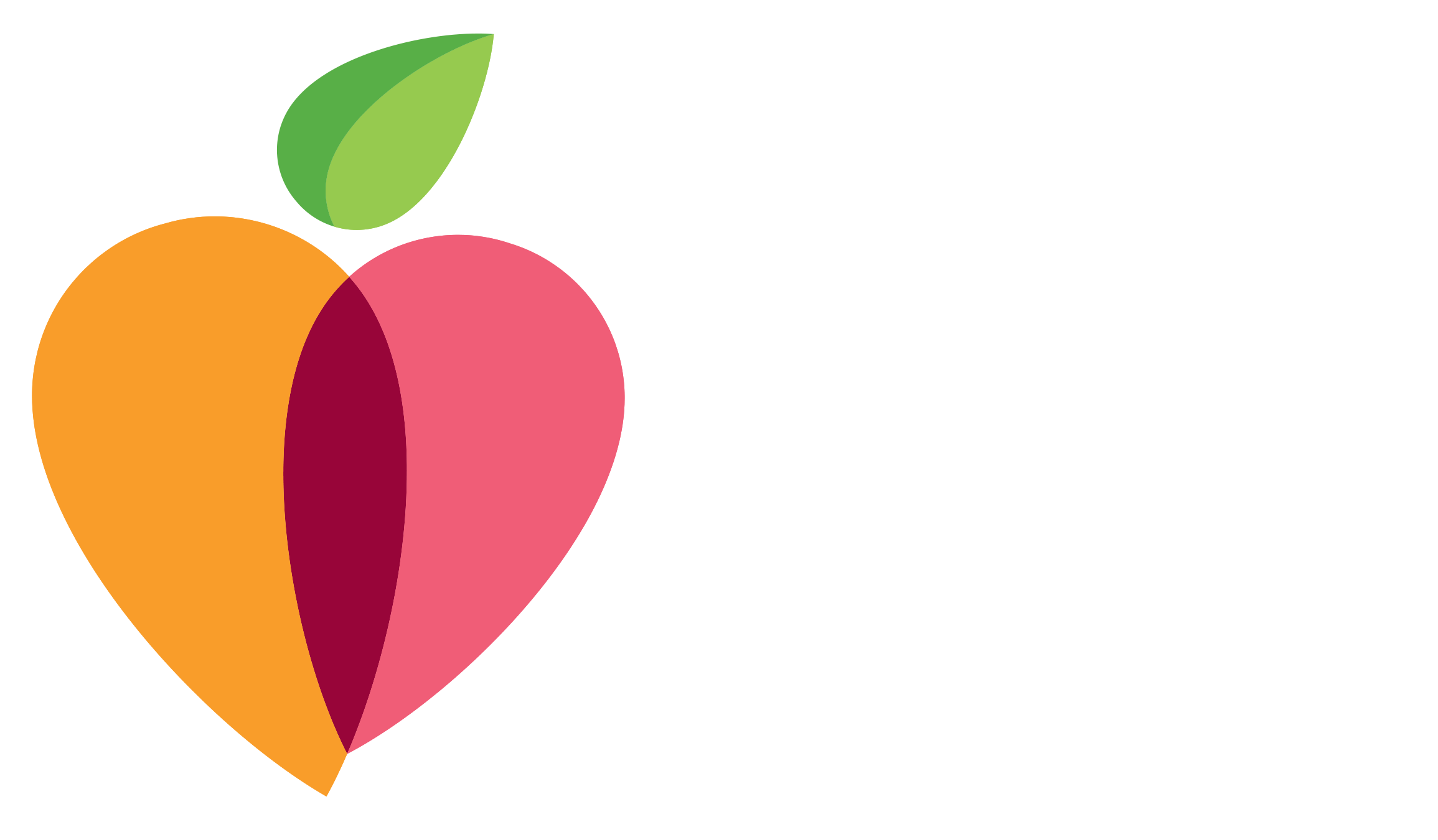 Horizontal Logo With White Text And Outline - Food (2379x1406), Png Download
