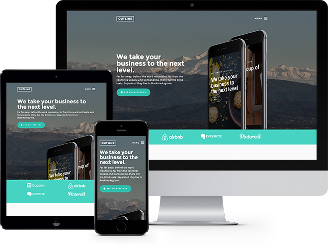 Bootstrap Mobile Template Hotel (660x498), Png Download