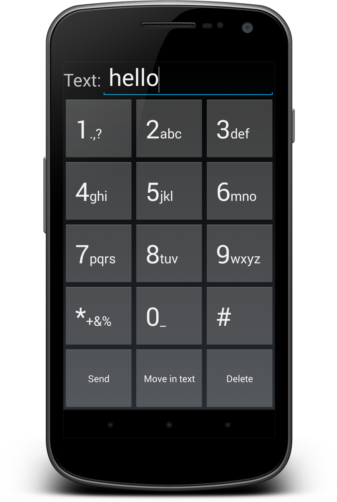 Photo Of Blindshell Interface - Smartphone (1073x1600), Png Download