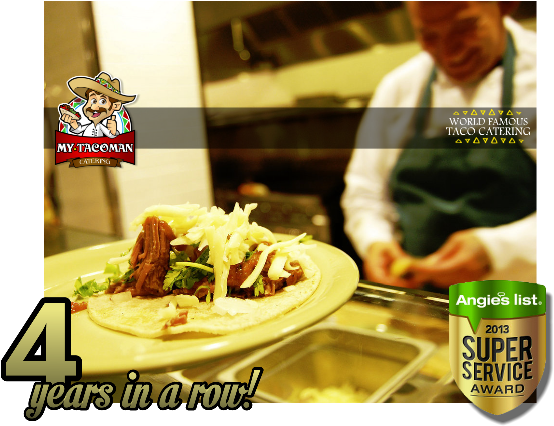 My Taco Man Wins Angie's List Super Service Award (1112x856), Png Download