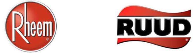 Rheem Ruud Combo - Rheem And Ruud (668x184), Png Download