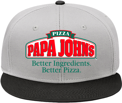 Snap Back Flat Bill Hat - Papa Johns Pizza (450x450), Png Download