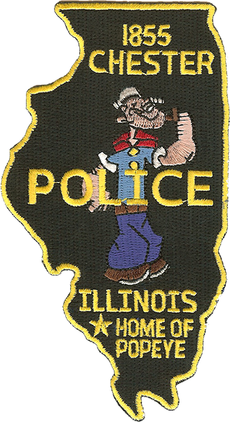 Chester Police Home Of Popeye Patch - Chester Police Department Illinois (328x600), Png Download