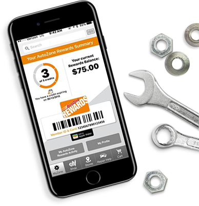 Sign Up - Autozone (388x402), Png Download