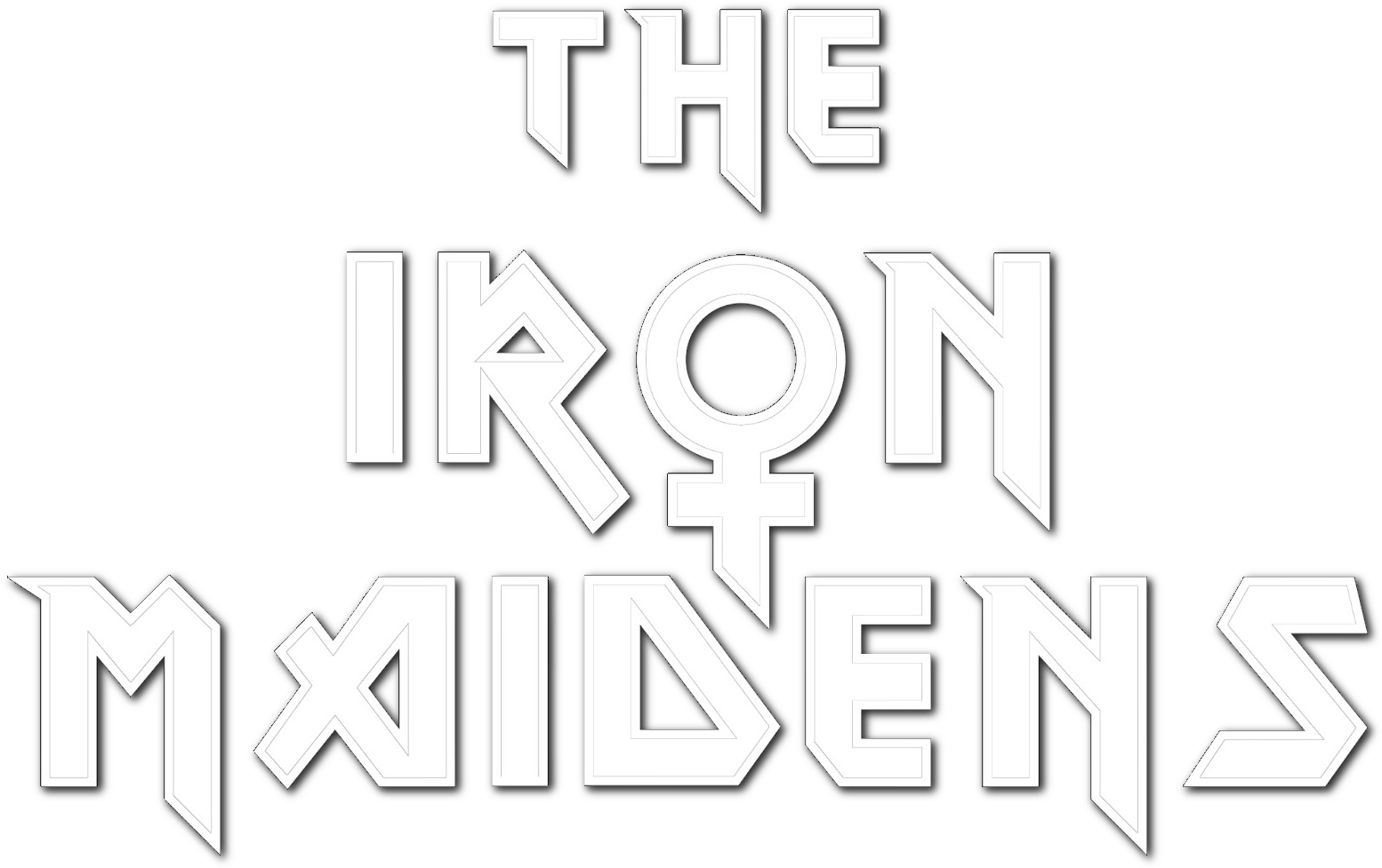 The Iron Maidens - Calligraphy (1560x983), Png Download