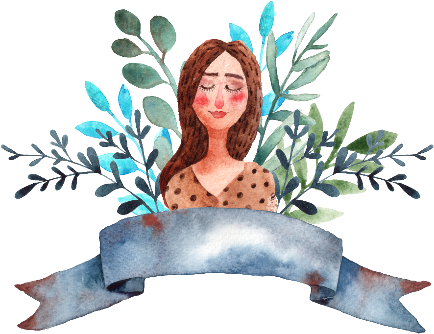 A Maiden Png Transparent In Front Of The Leaf - Girl (1024x1024), Png Download