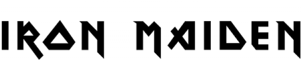 Iron Maiden Logo .png (600x315), Png Download