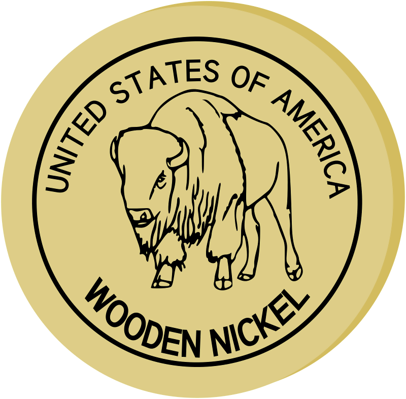 Wooden Nickel - University Of Hawaii Green (800x786), Png Download