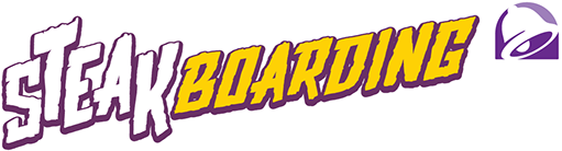 Steak Boarding - Taco Bell - Student (600x319), Png Download