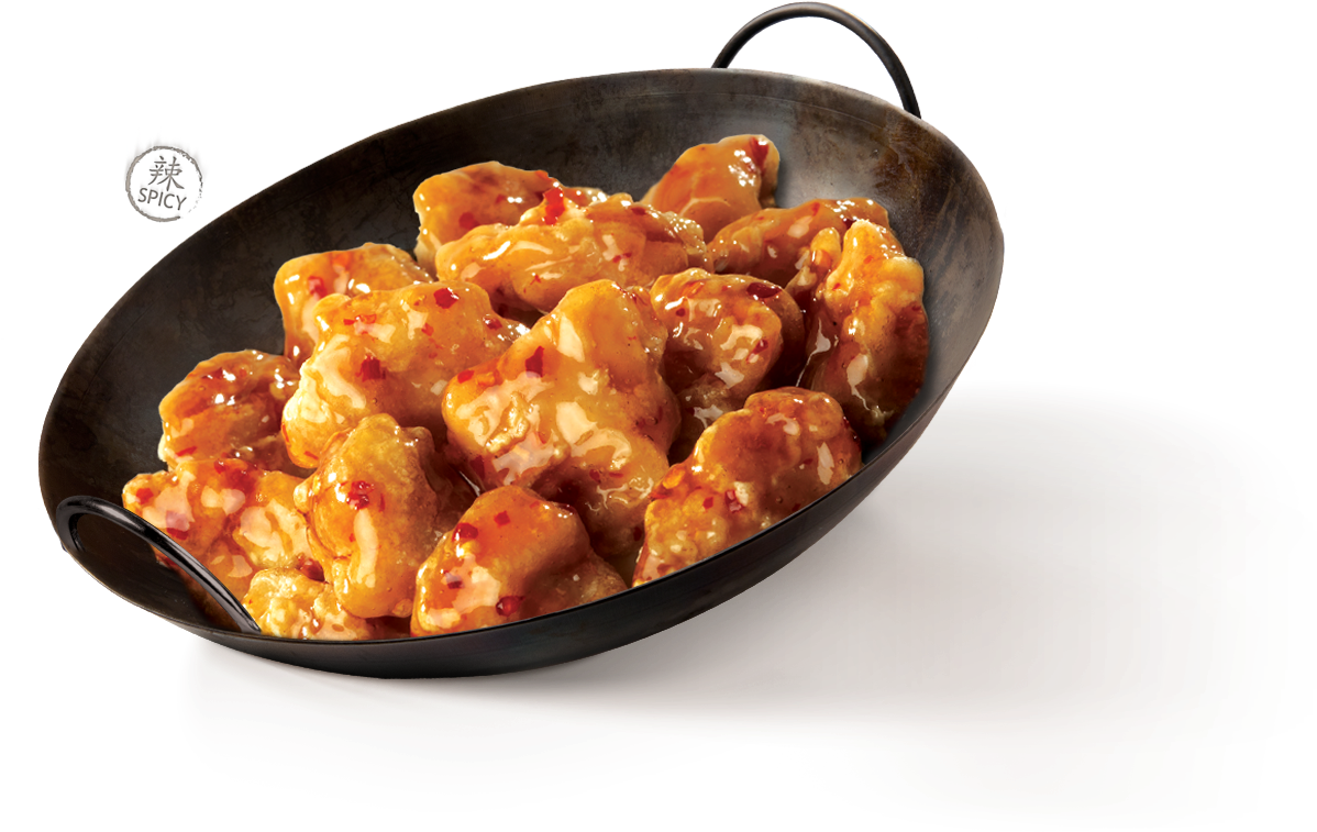 Almost Panda Express Orange Chicken - Panda Express Food (1232x770), Png Download