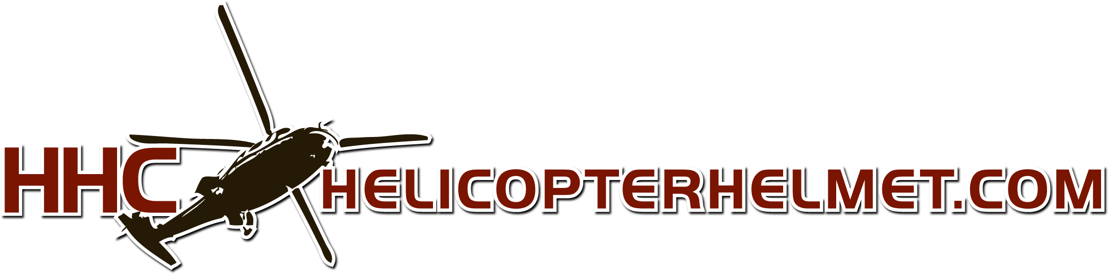 Helicopter Helmet - Helicopter (2282x555), Png Download