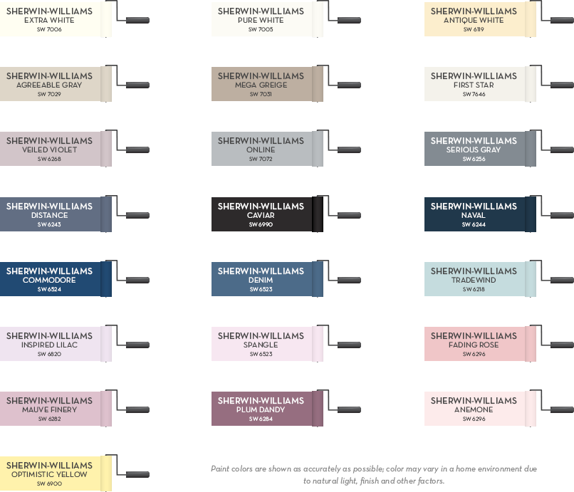 Spring 2016 Color Palette - Pottery Barn Teen Paint Colors 2016 (806x691), Png Download